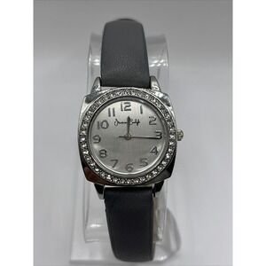 Jessica‎ Carlyle Women's Silver Rhinestone Bezel Quartz Watch- New Battery